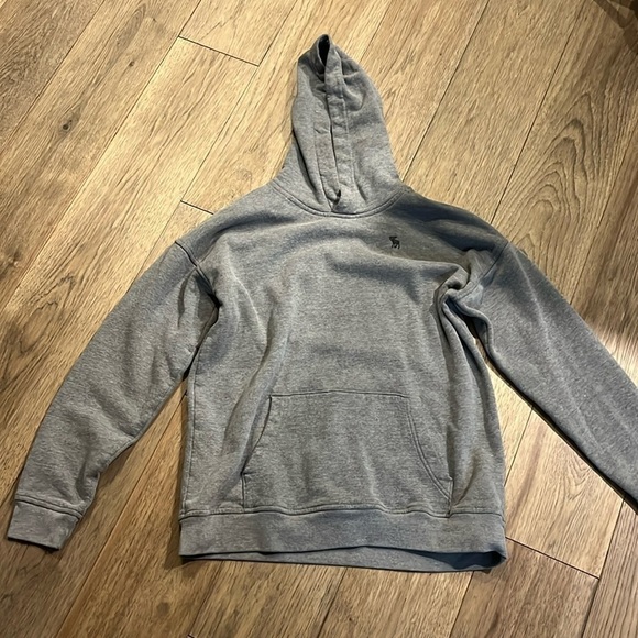 ABERCROMBIE & FITCH | gray hoodie, kids size 17/18 or adult small - Picture 1 of 3